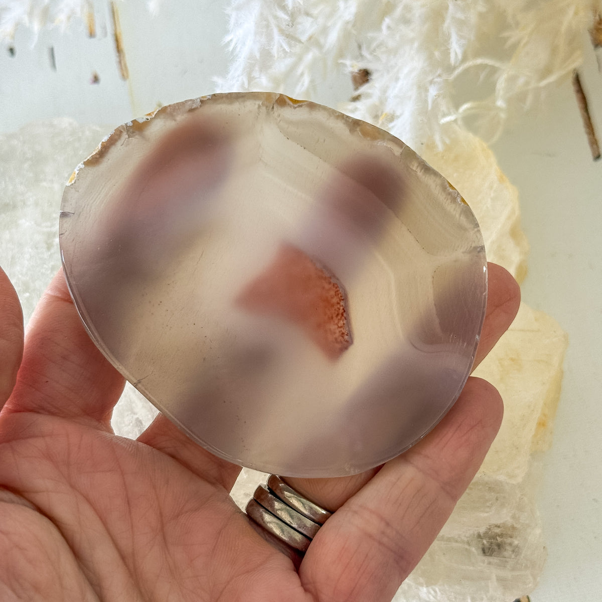 Agate Slice #1460-Happily Zen