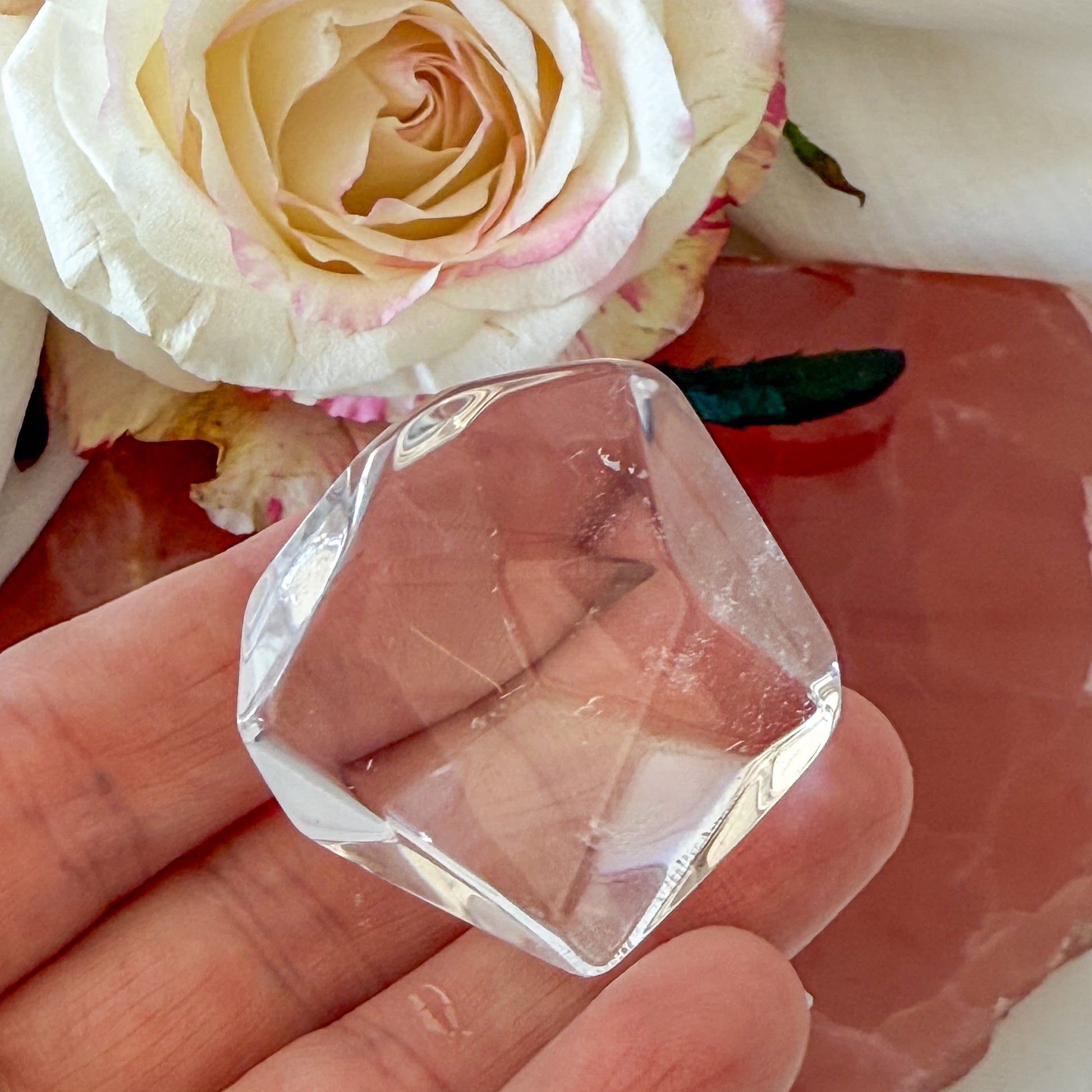 Clear Quartz Freeform #1078-Happily Zen