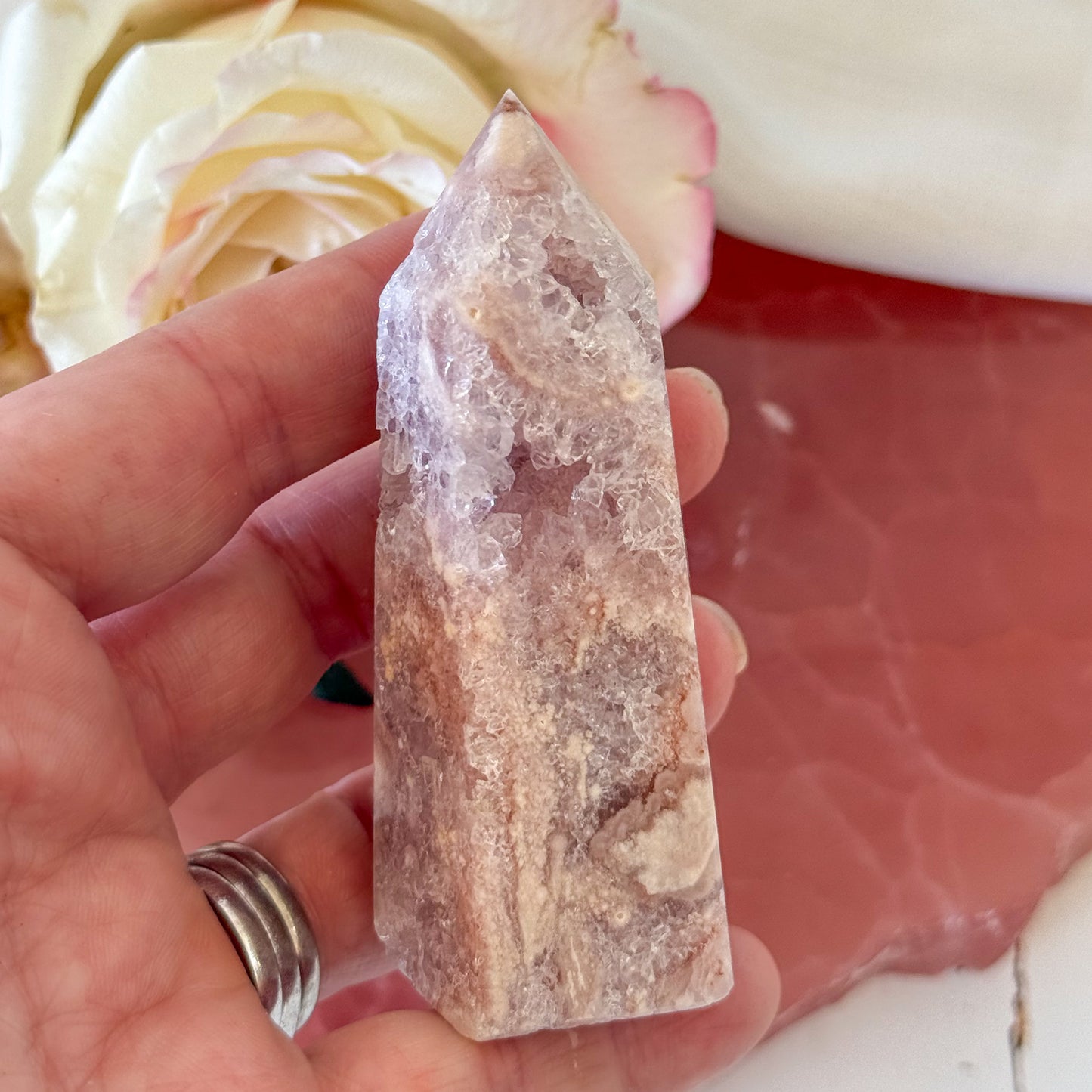 Pink Amethyst Tower #1203-Happily Zen