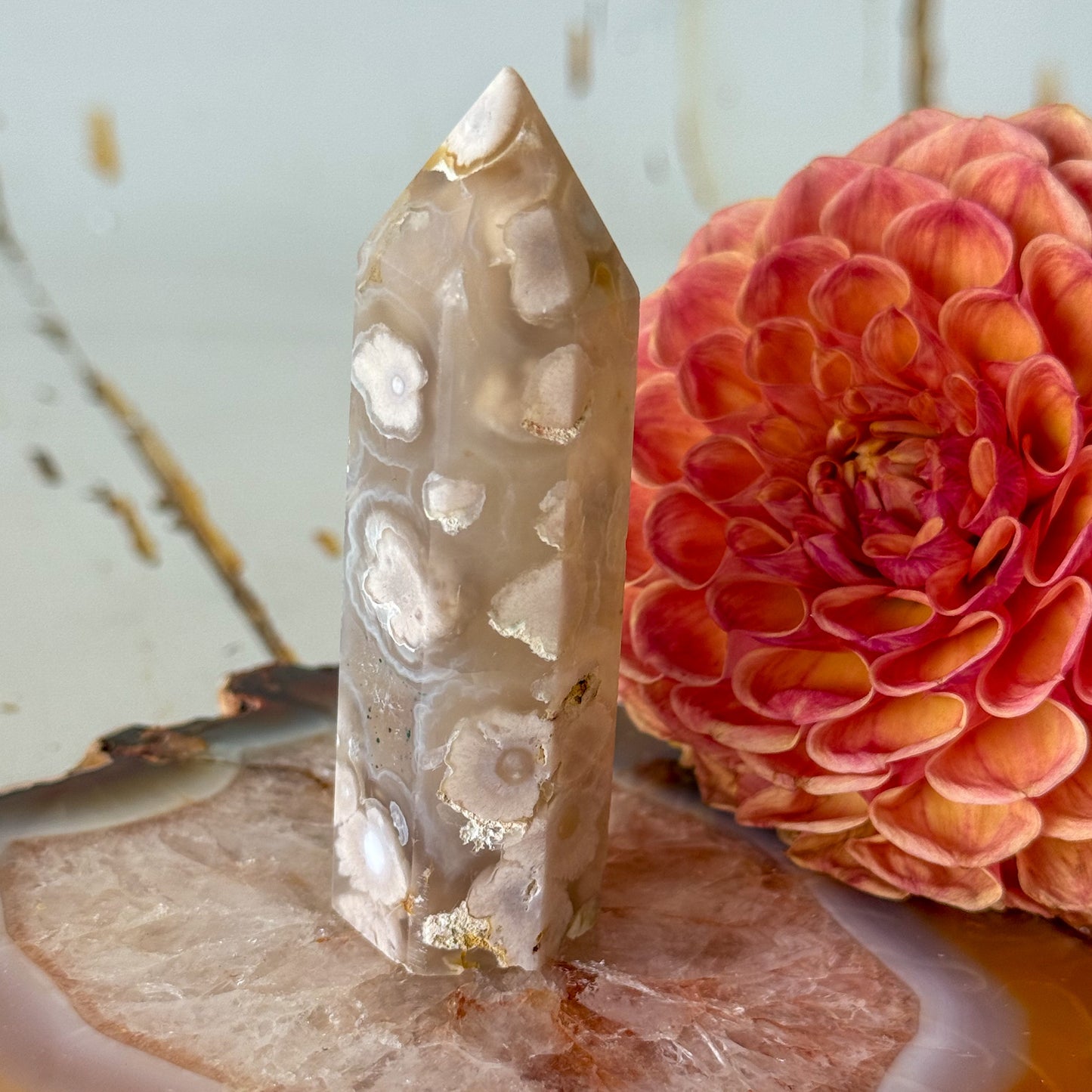 Flower Agate Tower #1104