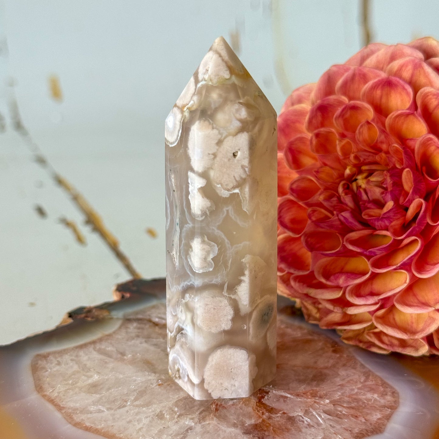 Flower Agate Tower #1104