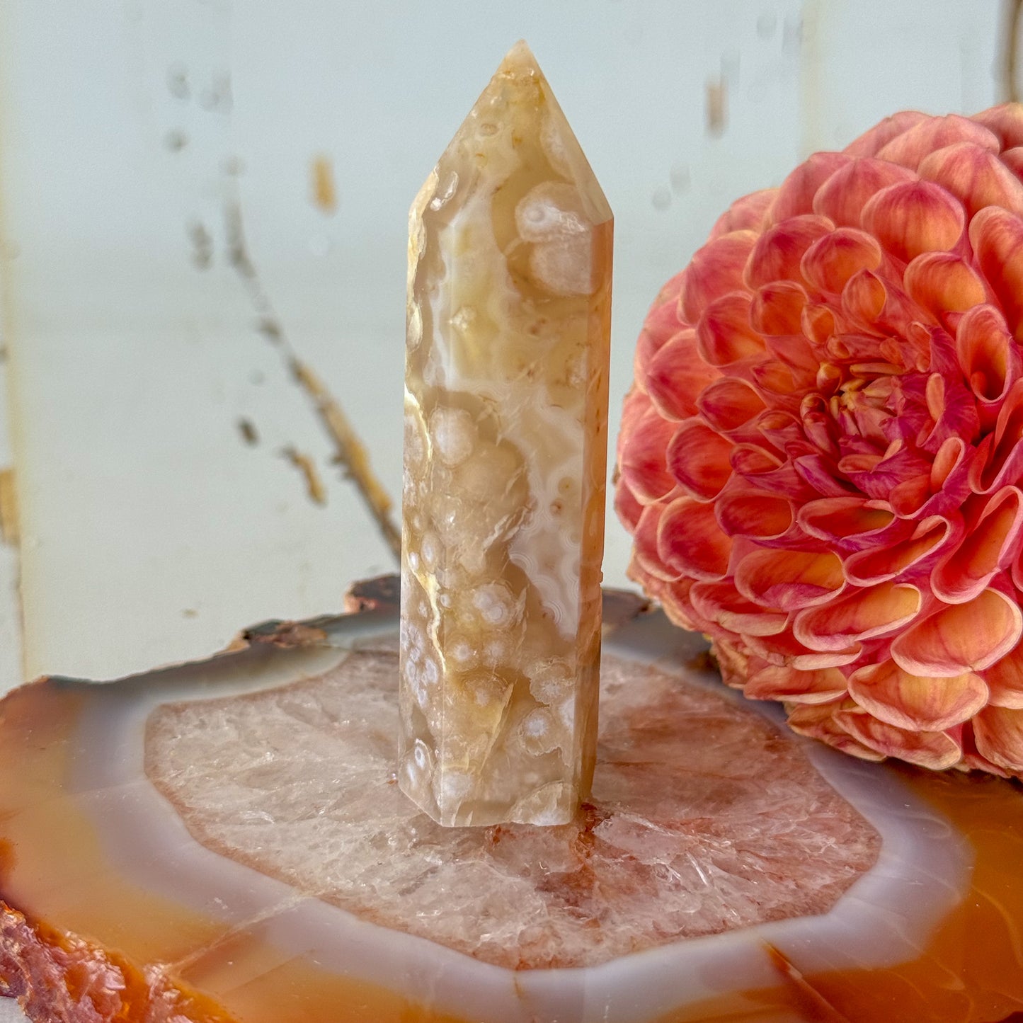 Flower Agate Tower #1105