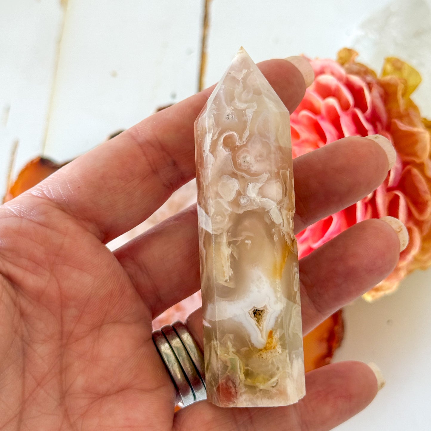 Flower Agate Tower #1113