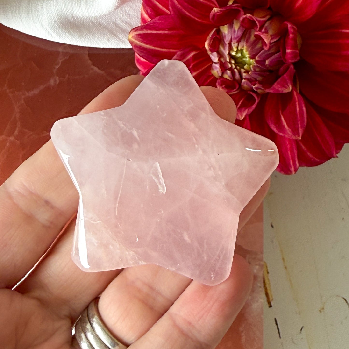 Rose Quartz Star #1116