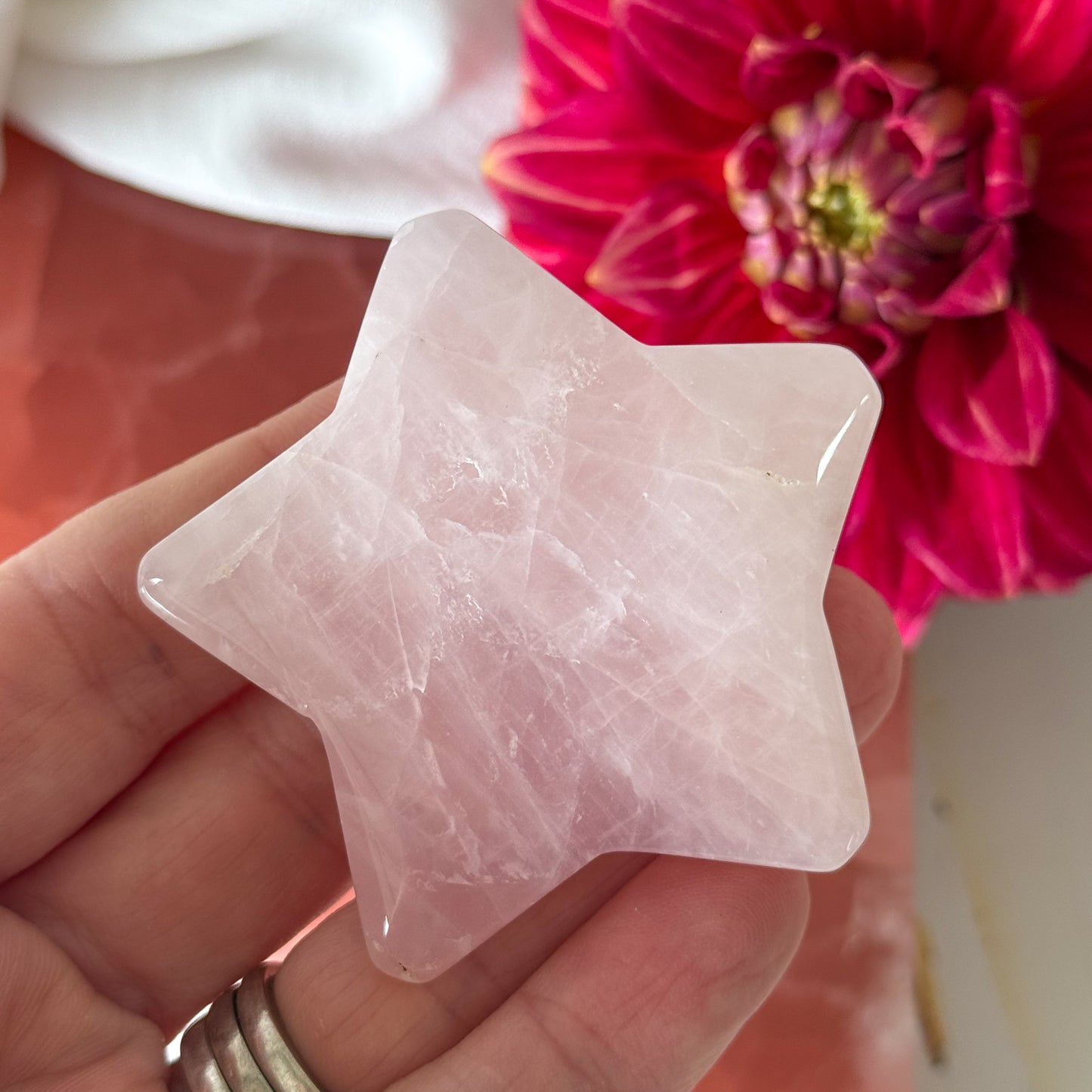 Rose Quartz Star #1119