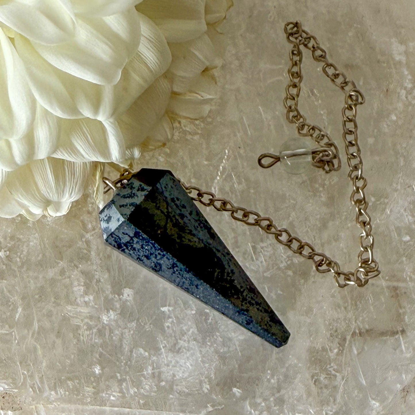 Hematite Pendulum #1037-Happily Zen
