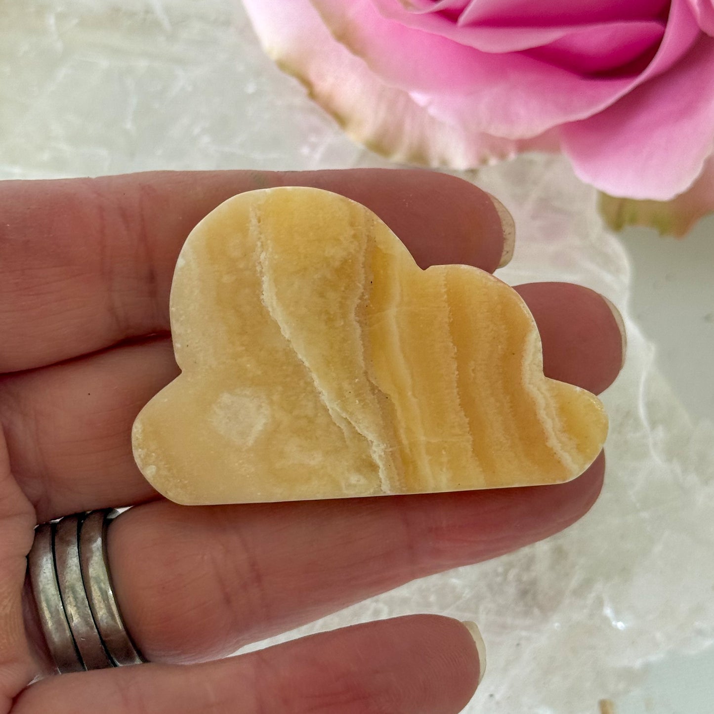 Orange Calcite Cloud #1373