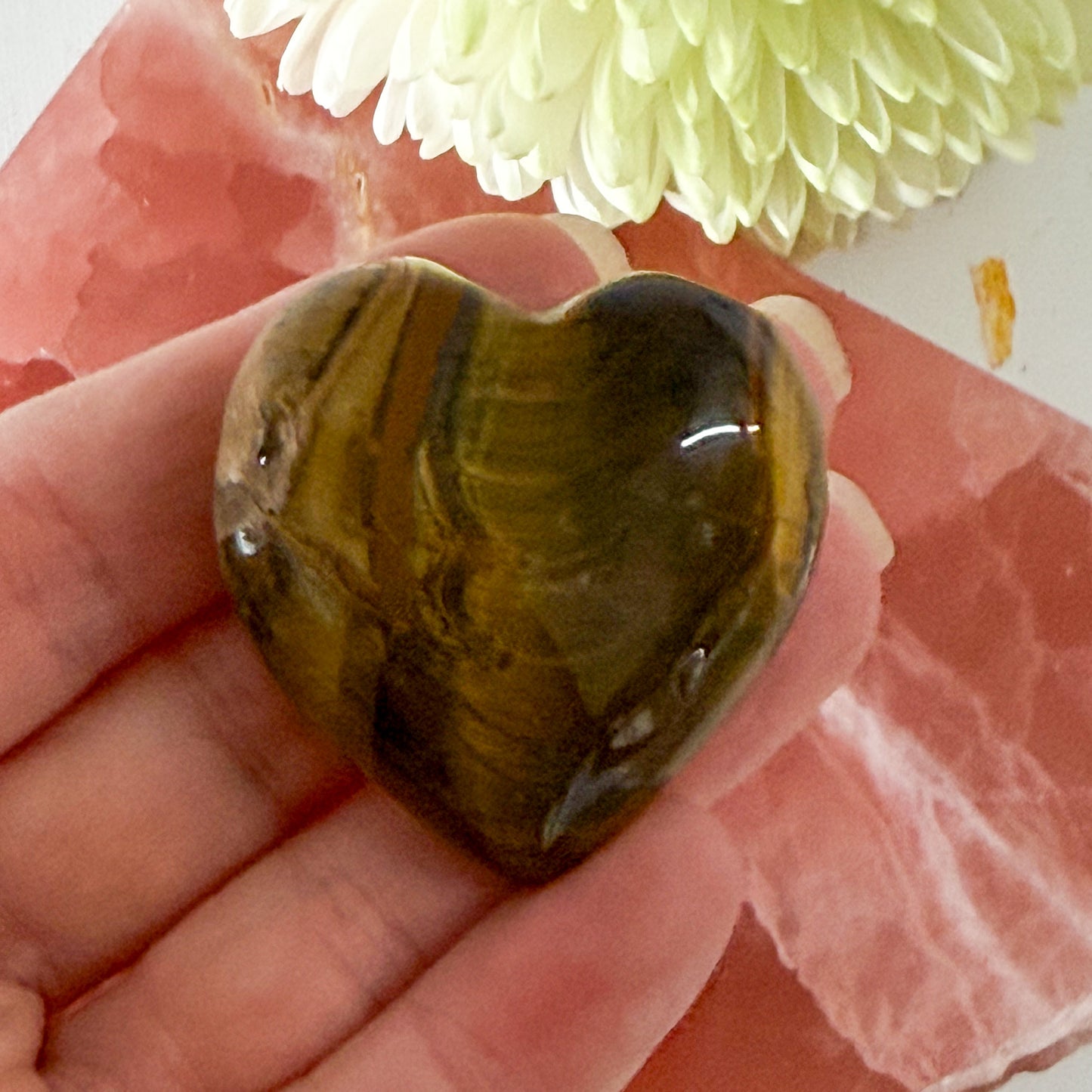 Tigers Eye Heart #1232-Happily Zen