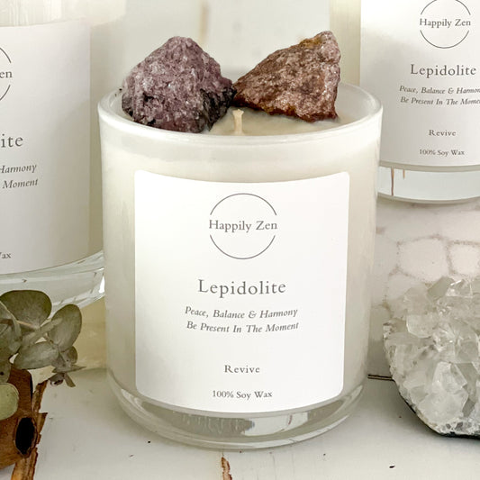 Lepidolite - Revive Candle