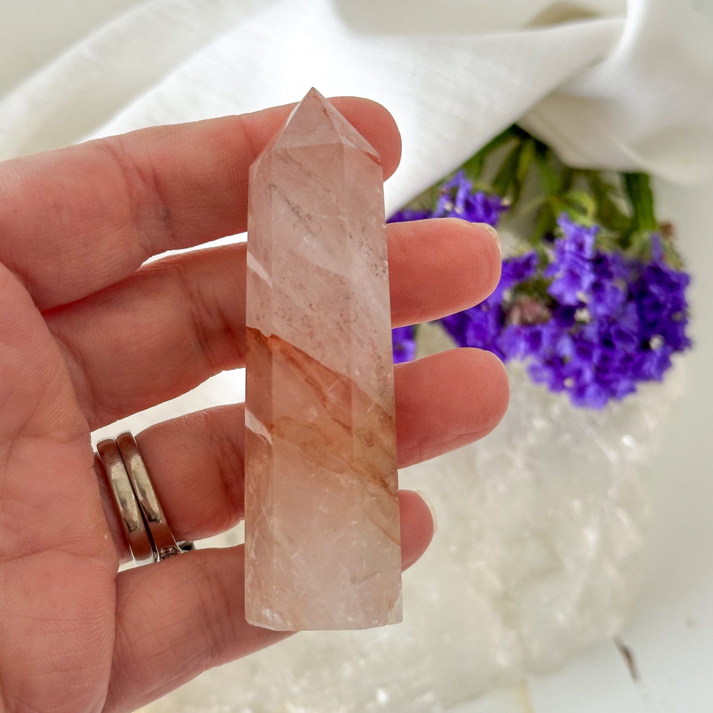 Fire Quartz Tower #1022-Happily Zen