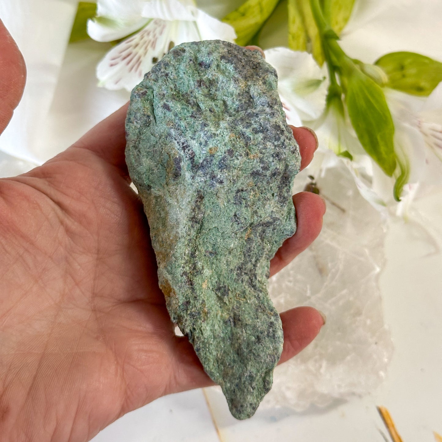 Raw Ruby Fuschite #1039-Happily Zen