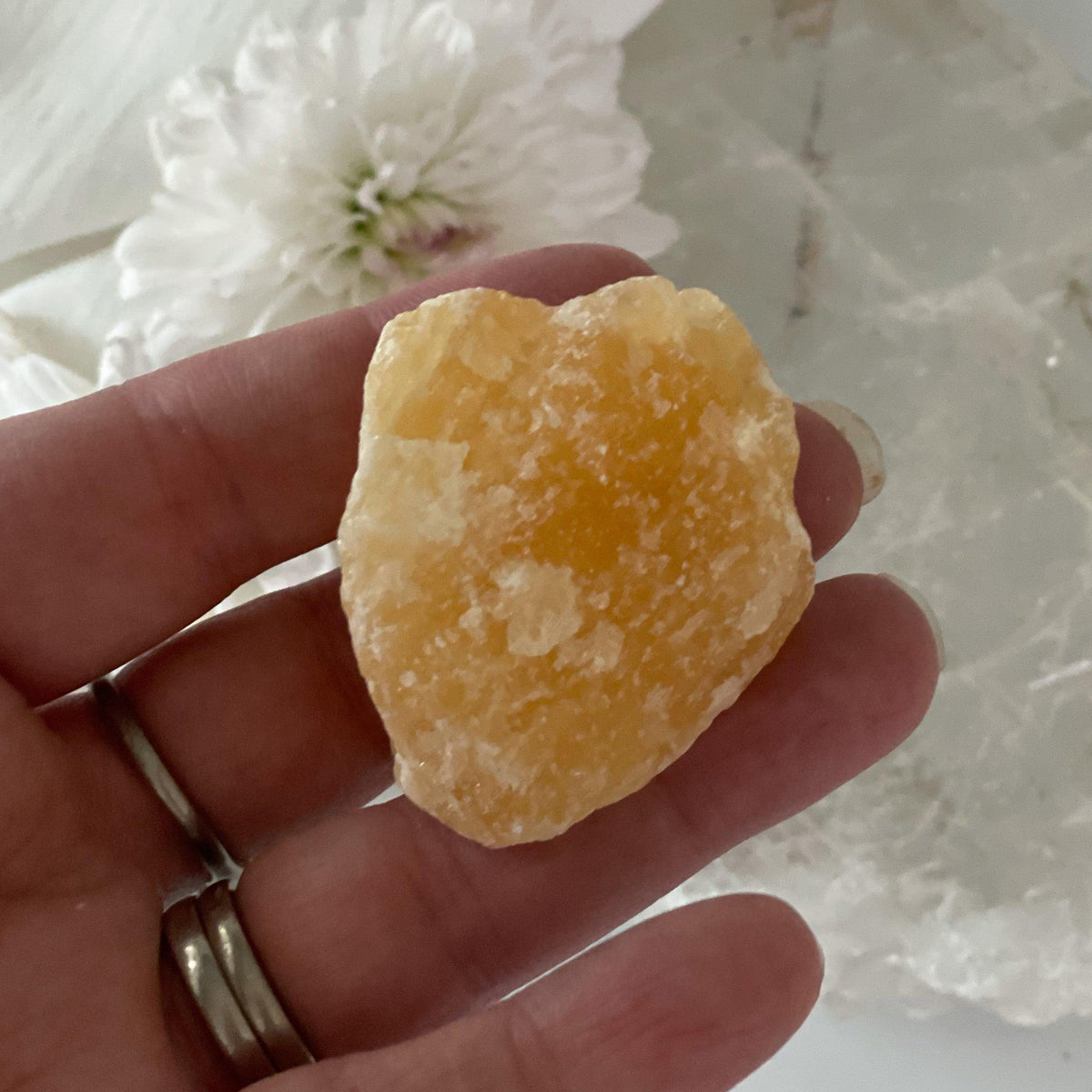 Raw Yellow Calcite #365-Happily Zen