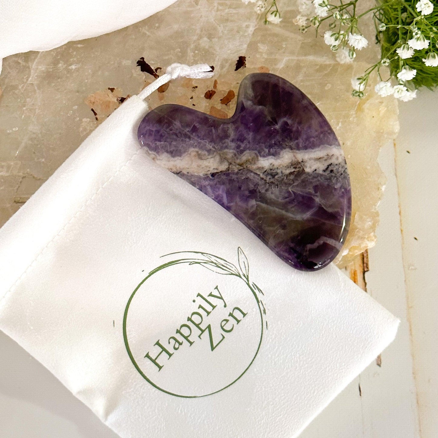 Amethyst Gua Sha-Happily Zen