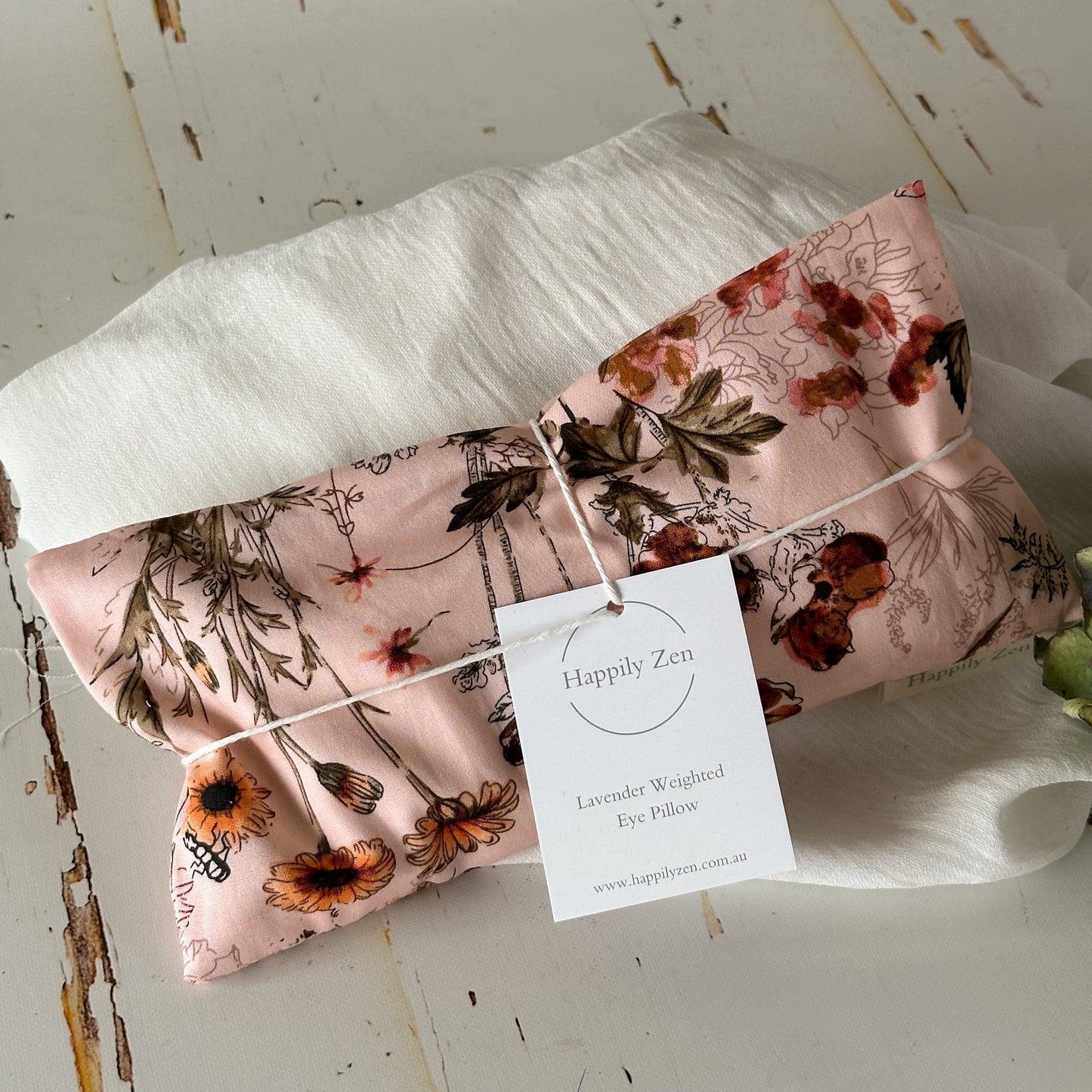 Aromatherapy Weighted Eye Pillow #255-Happily Zen