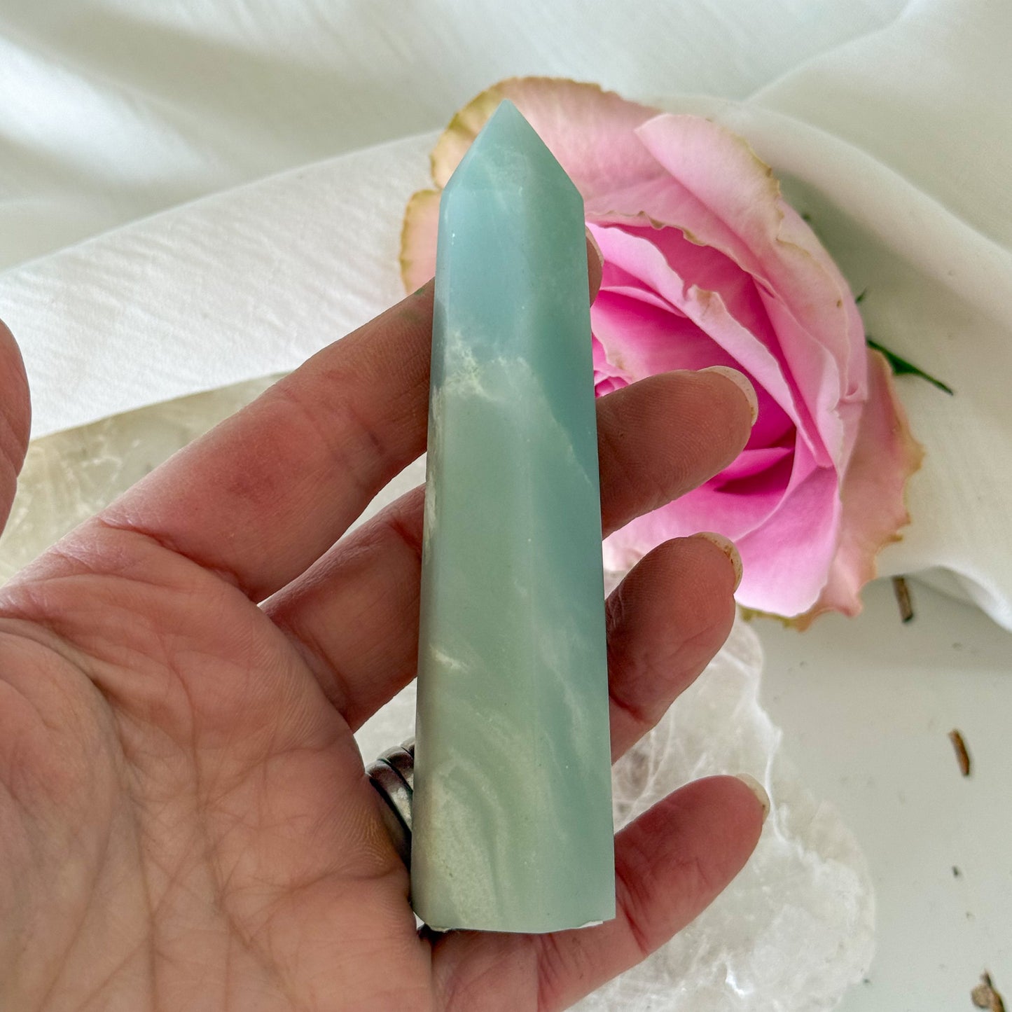 Caribbean Calcite Tower #1184-Happily Zen