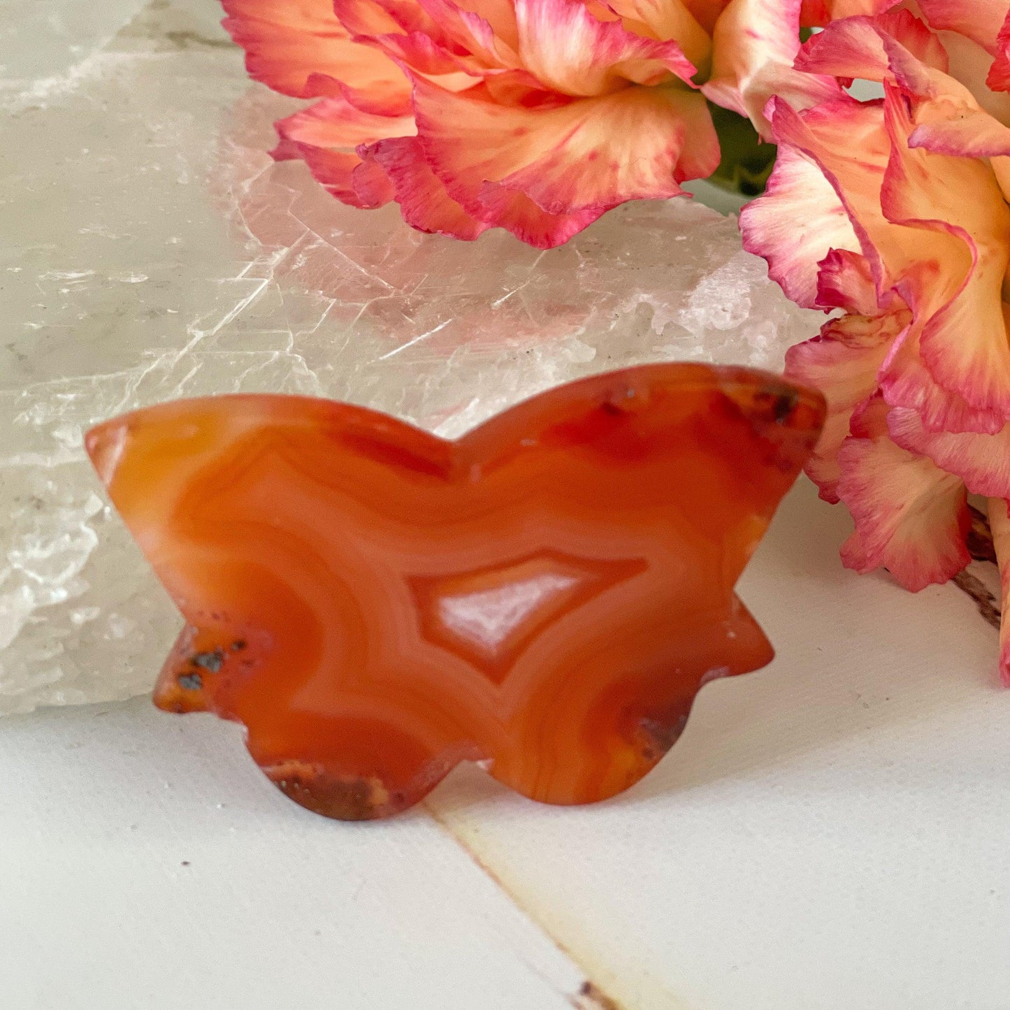 Carnelian Butterfly #47-Happily Zen
