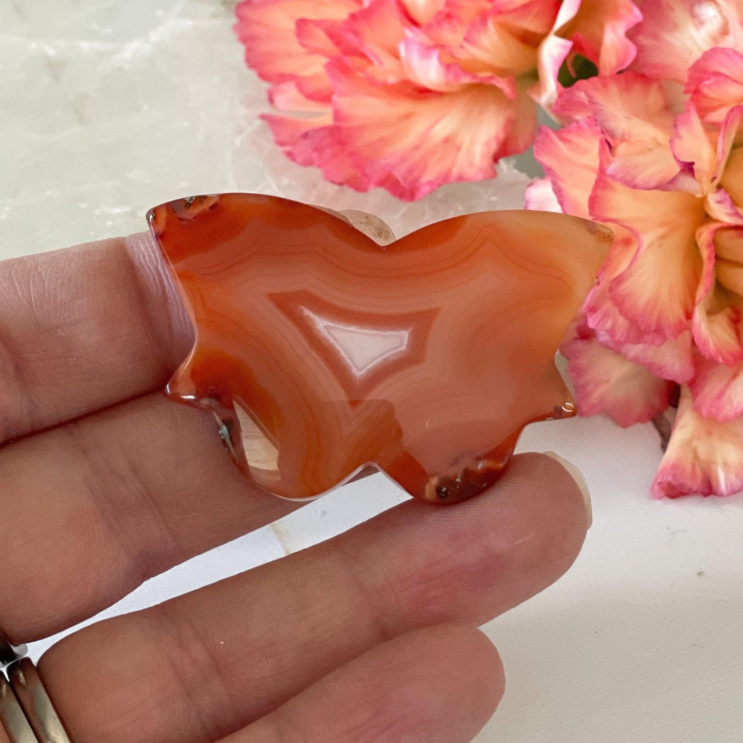 Carnelian Butterfly #47-Happily Zen