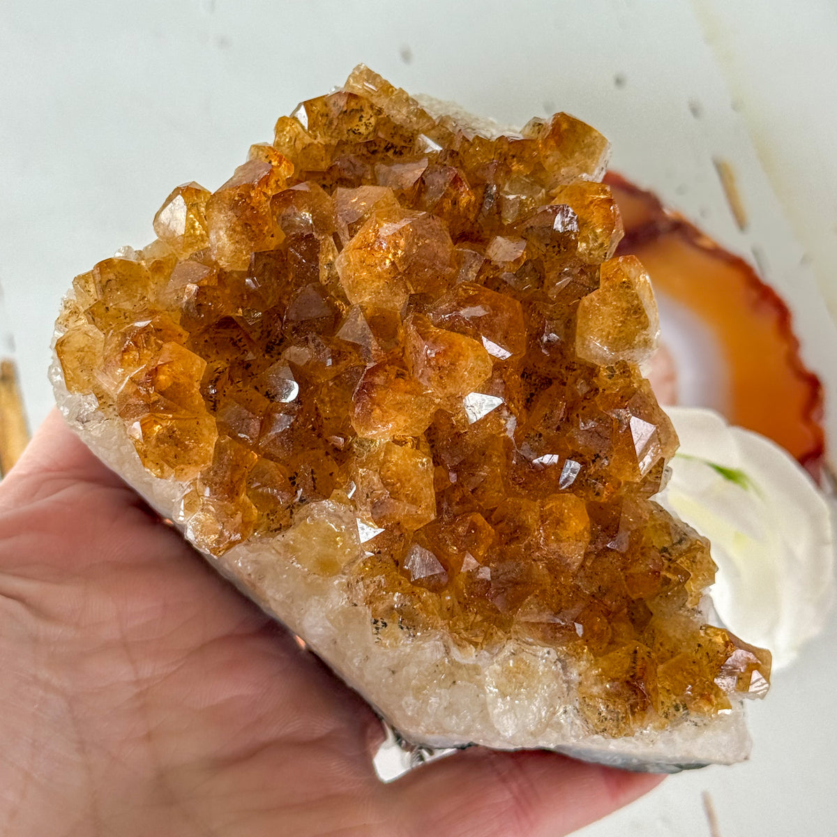 Citrine Cluster #1264-Happily Zen