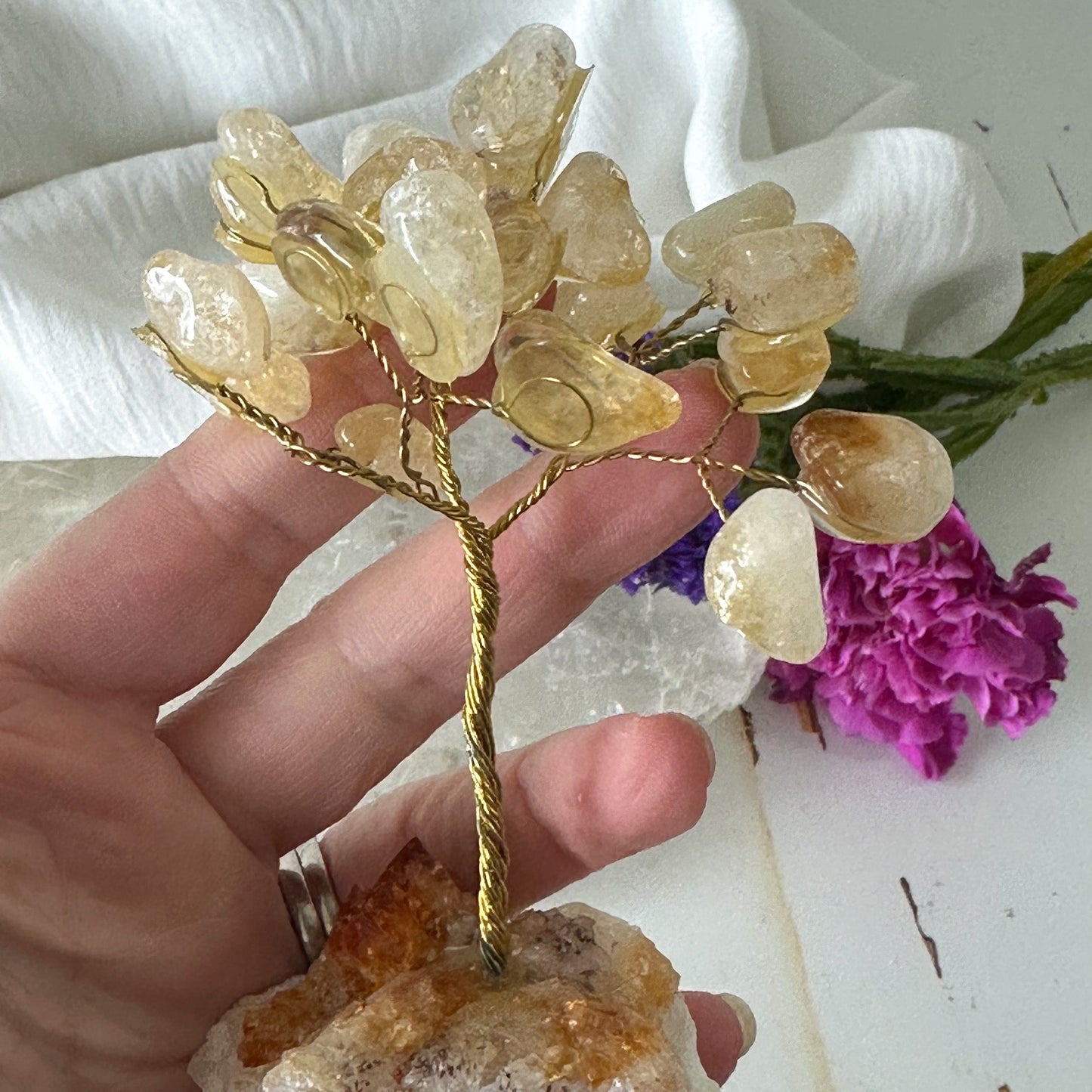 Citrine Crystal Tree #744-Happily Zen