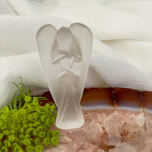 Clear Quartz Angel #559-Happily Zen