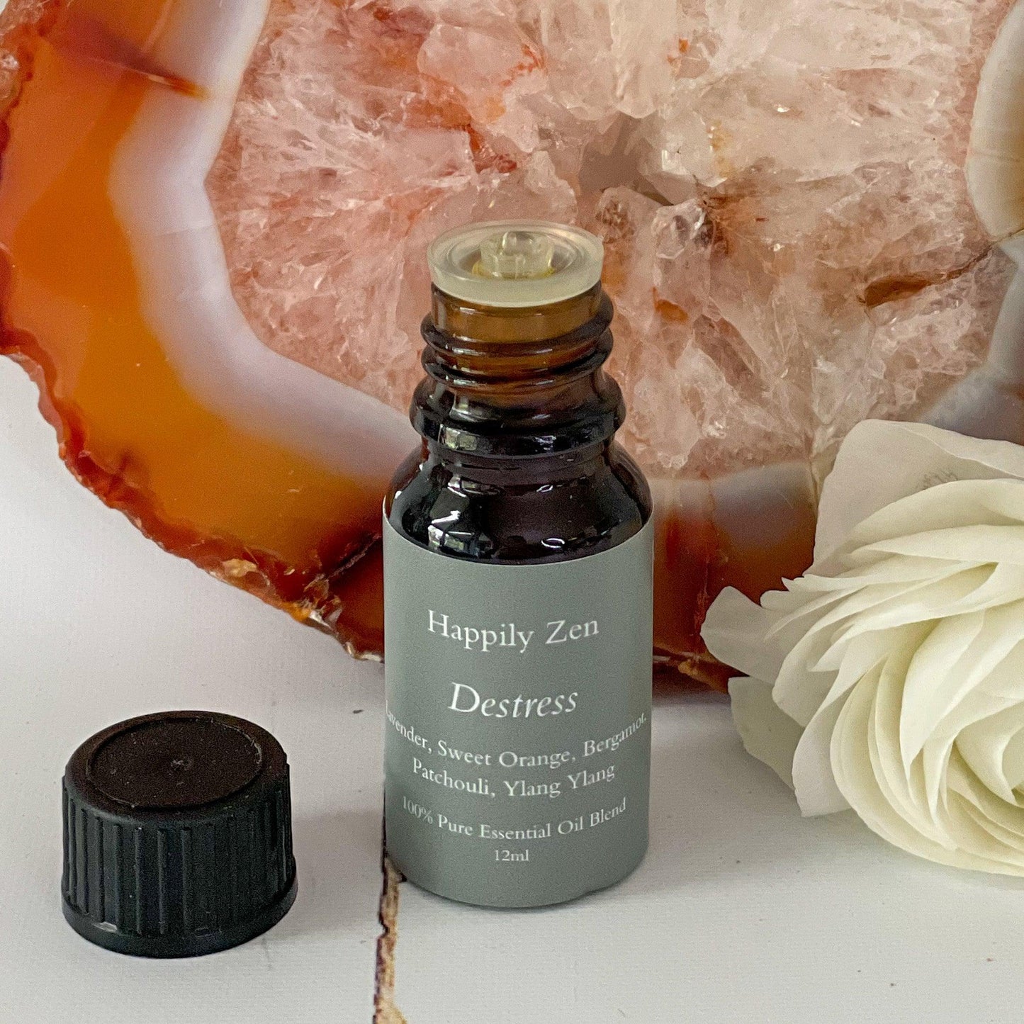 Destress Essential Oil Blend (12ml)-Happily Zen