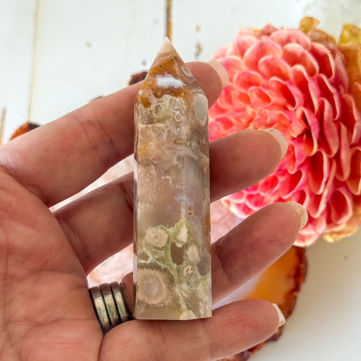 Flower Agate Tower #1108-Happily Zen