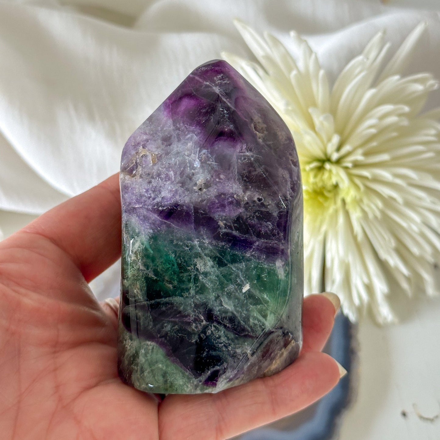Fluorite Flame #743-Happily Zen