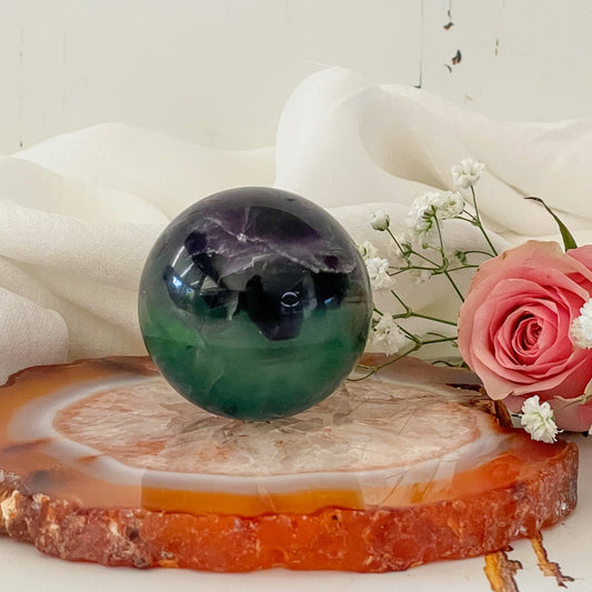 Fluorite Sphere #536-Happily Zen