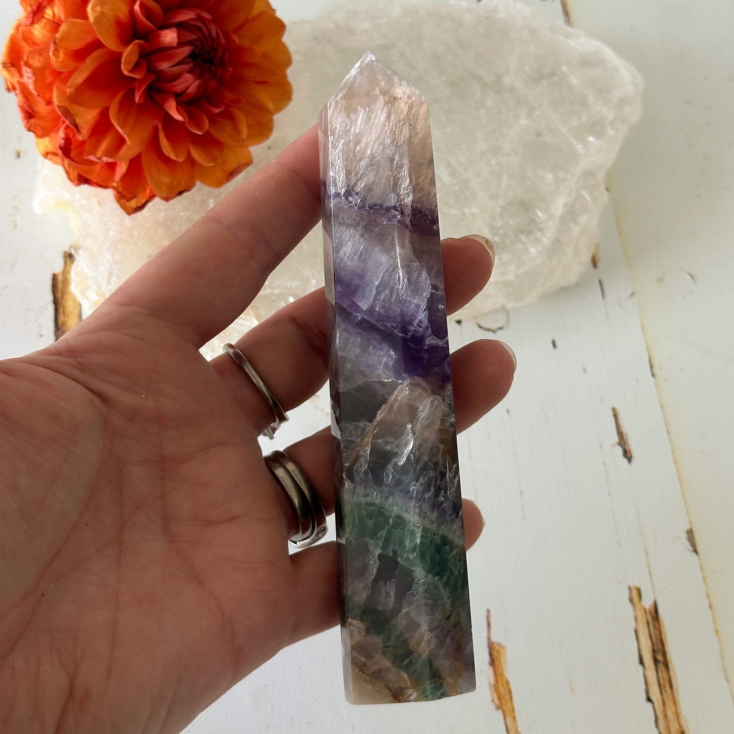 Fluorite Tower #736-Happily Zen