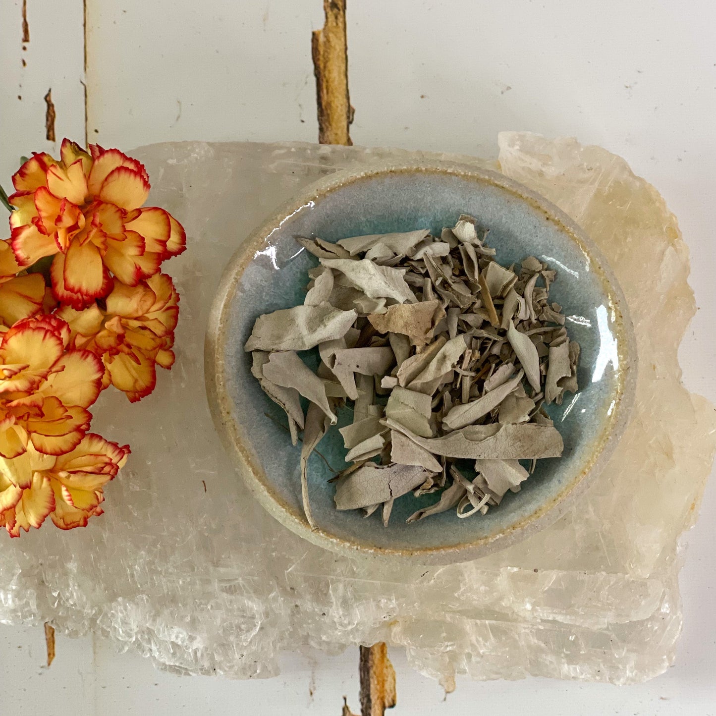 Flux Creation Turquoise Plate #123-Happily Zen