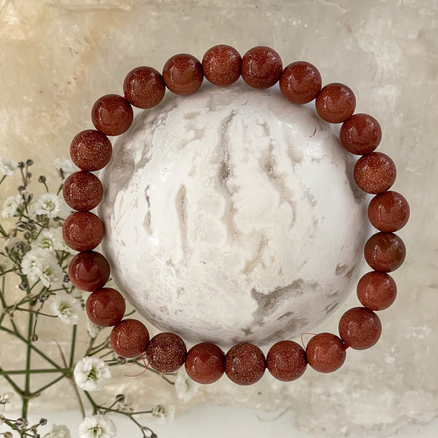 Goldstone Bracelet-Happily Zen