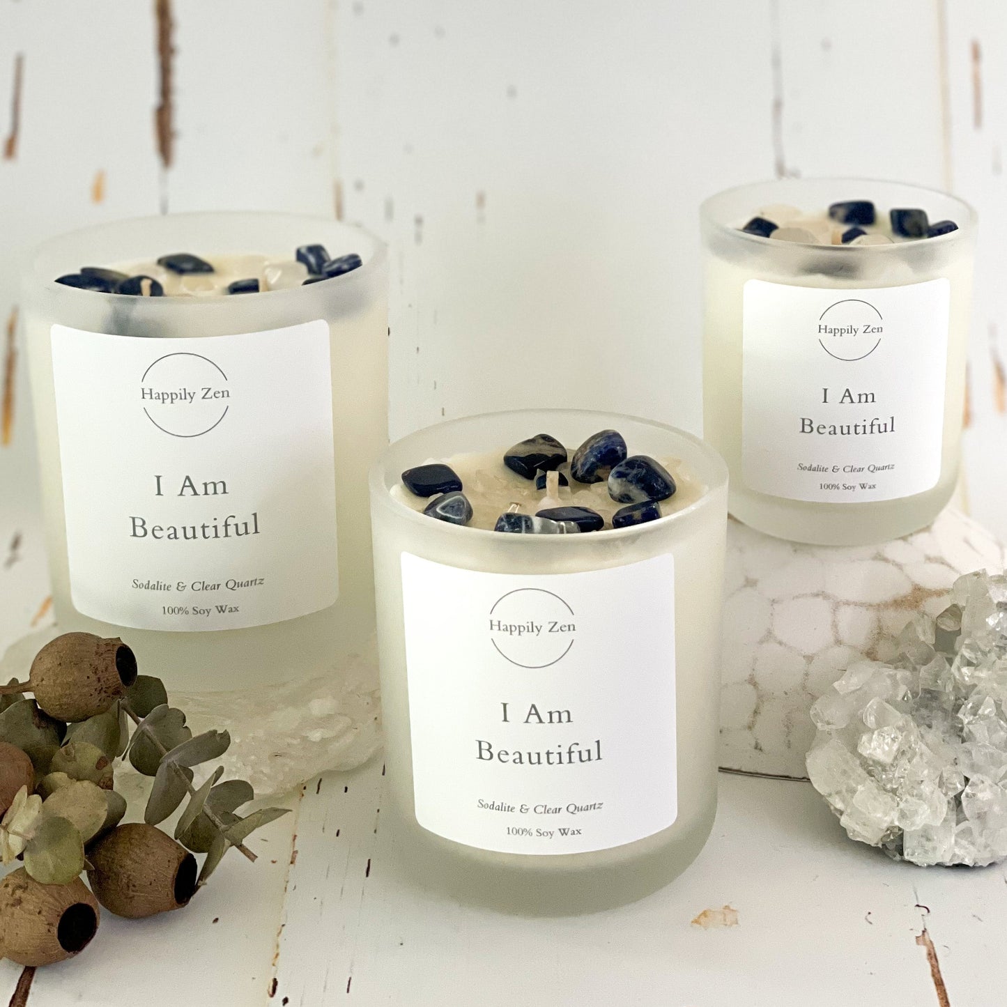 I Am Beautiful - Pink Sugar - Candle-Happily Zen