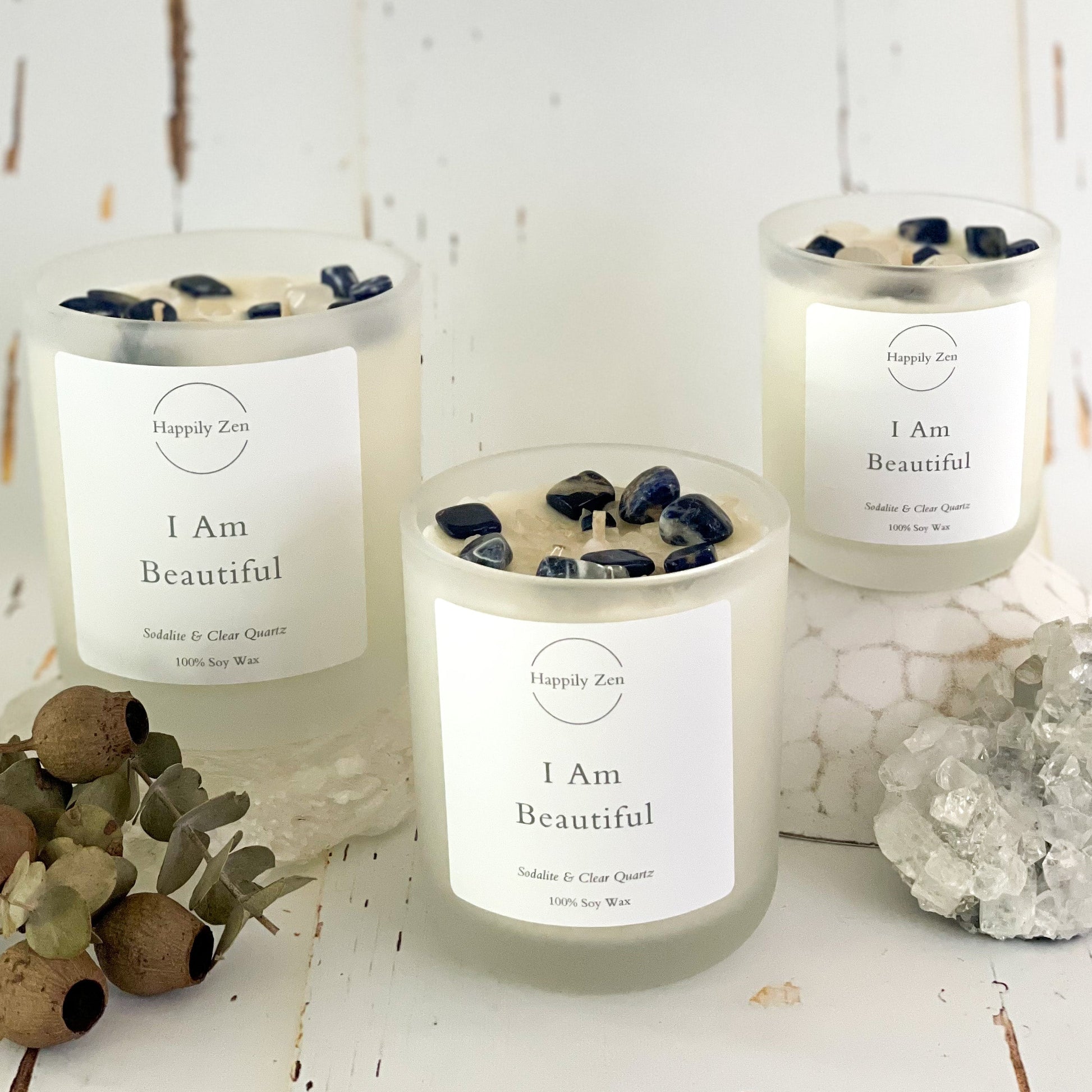 I Am Beautiful - Pink Sugar - Candle-Happily Zen