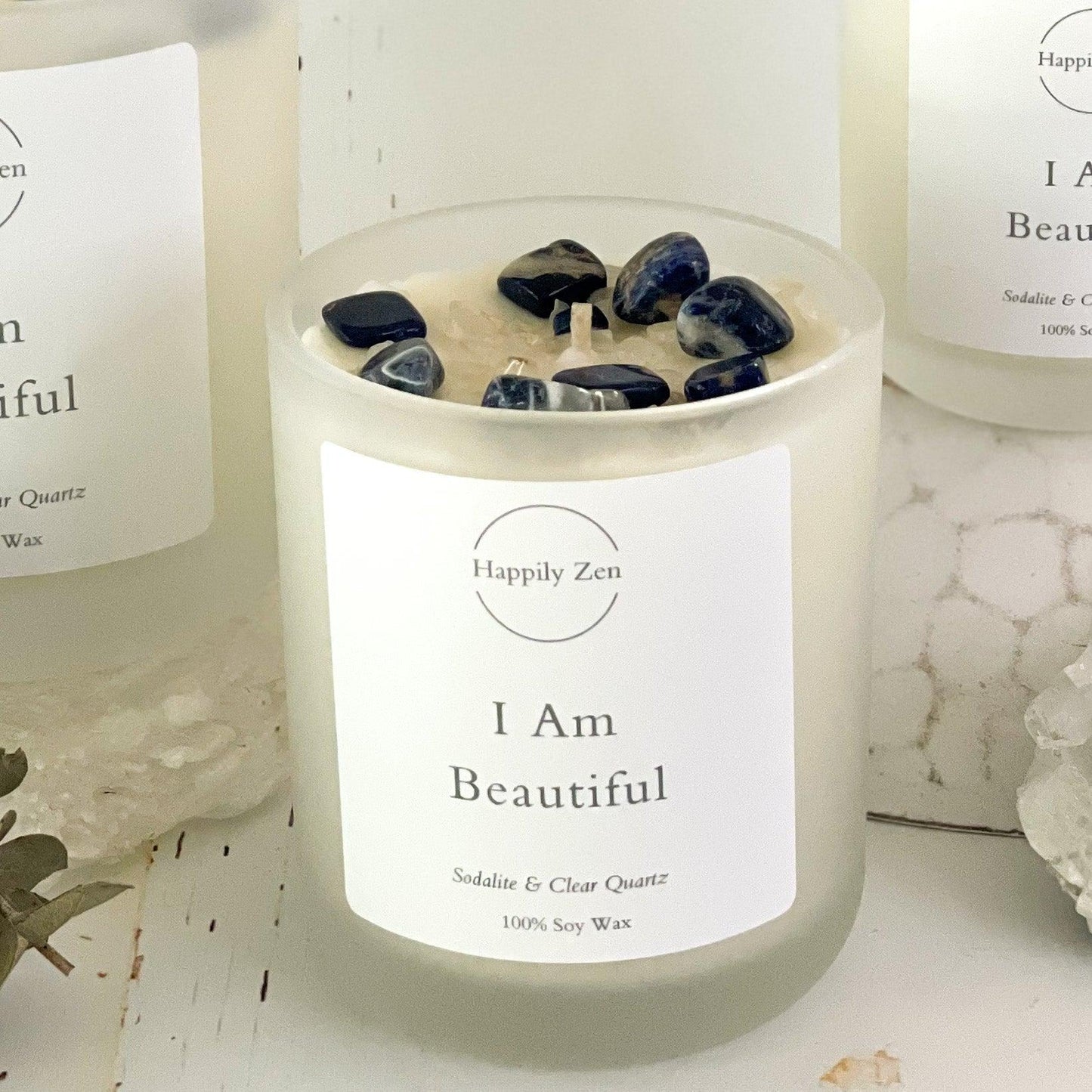 I Am Beautiful - Rose Candle-Happily Zen