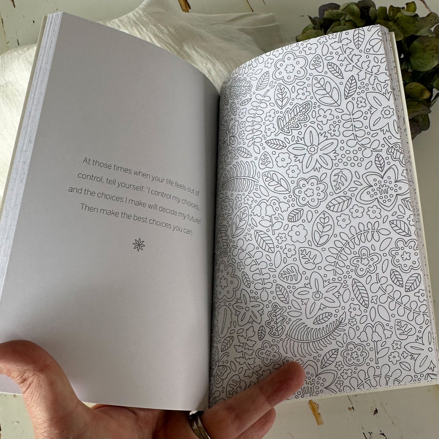 In Bloom - The Little Book of Colouring #798-Happily Zen