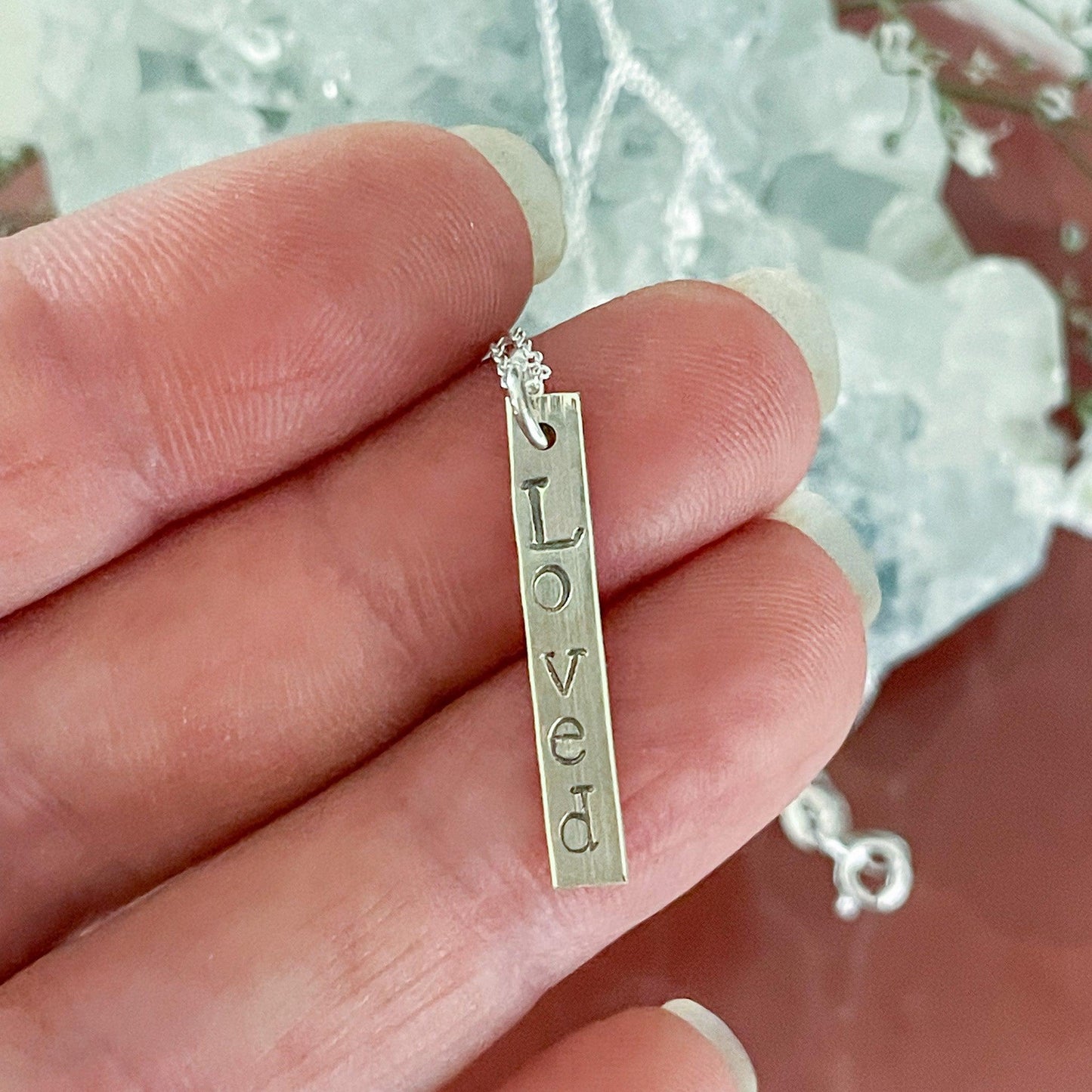 Loved Sterling Silver Necklace #481-Happily Zen