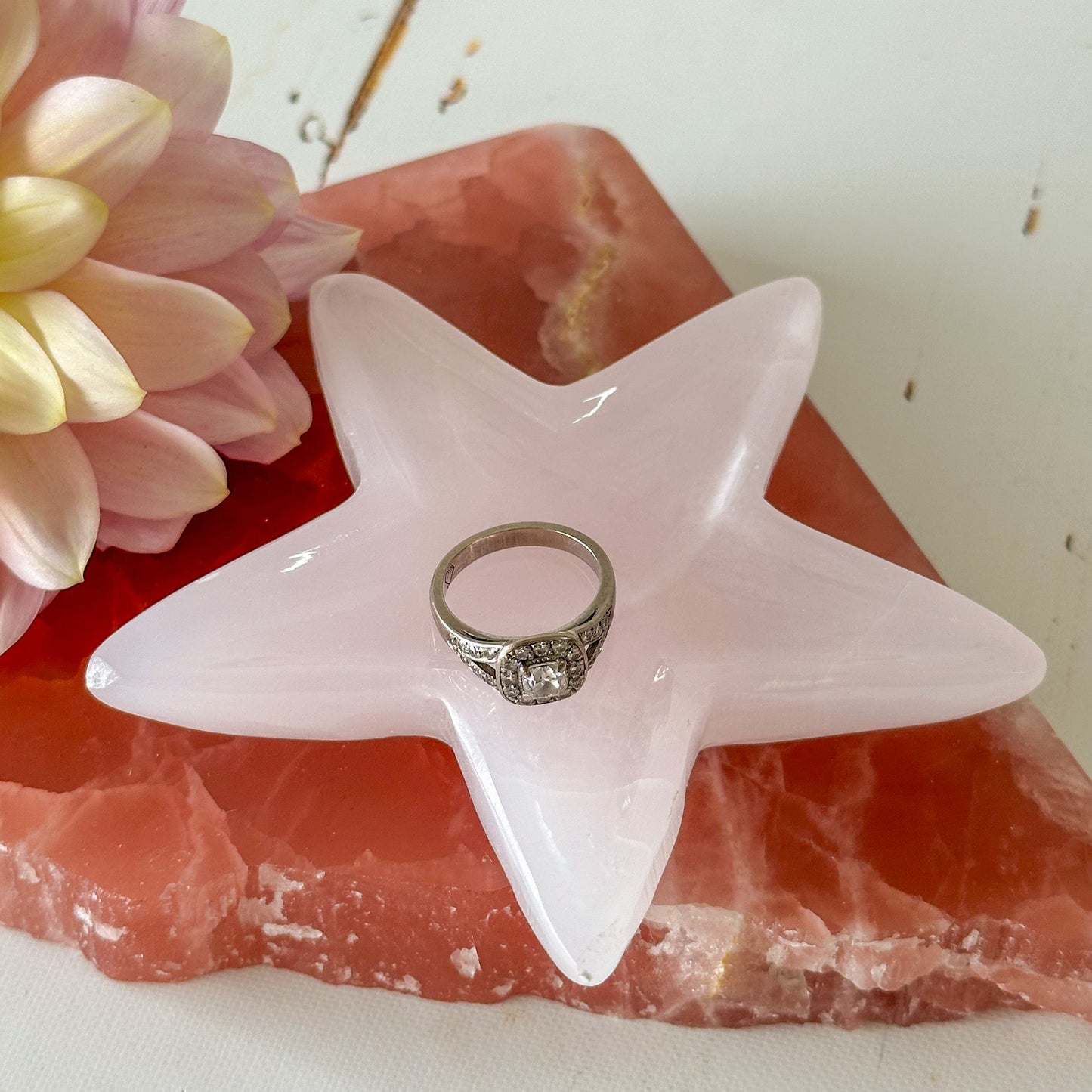 Mangano Calcite Star Dish #843-Happily Zen