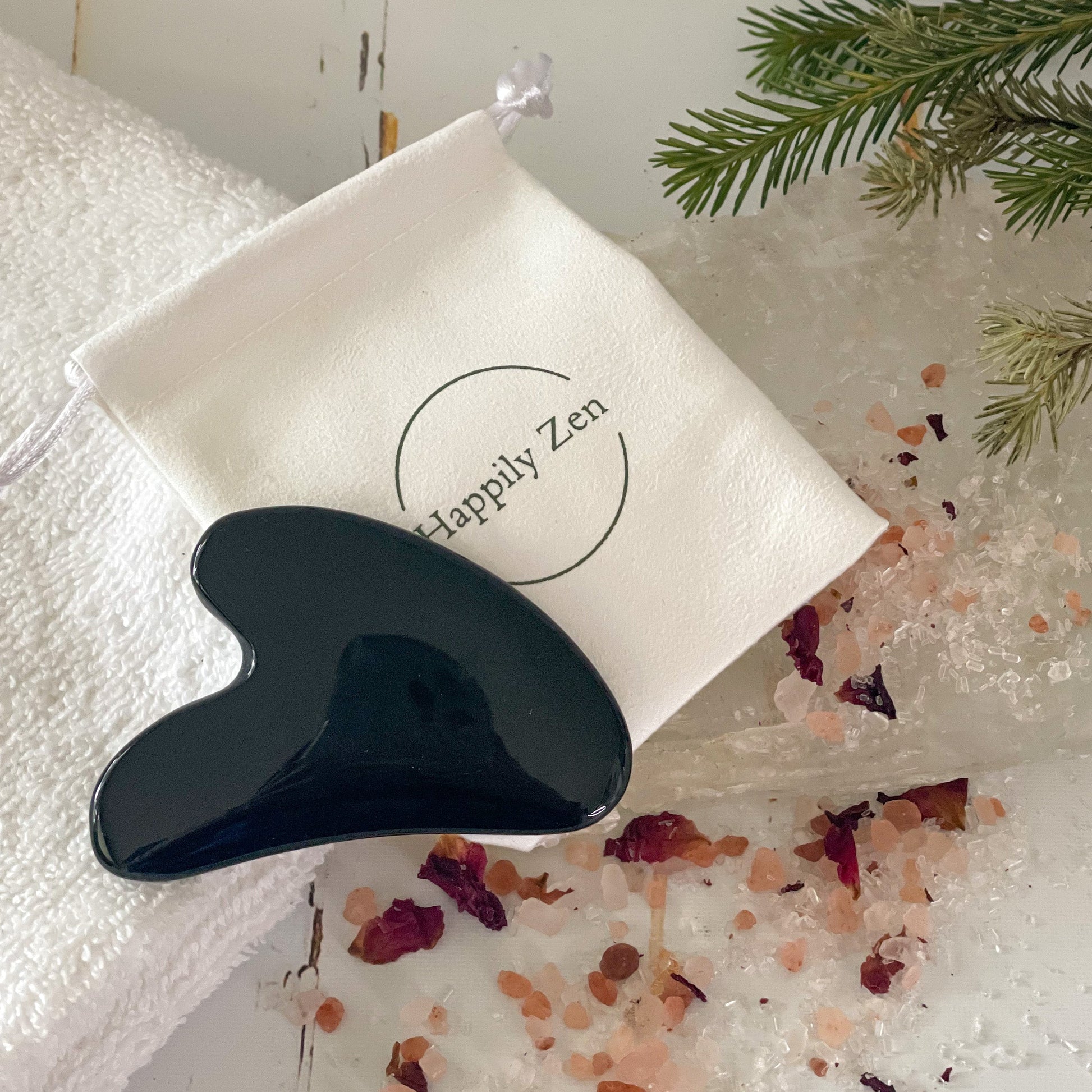 Obsidian Gua Sha-Happily Zen
