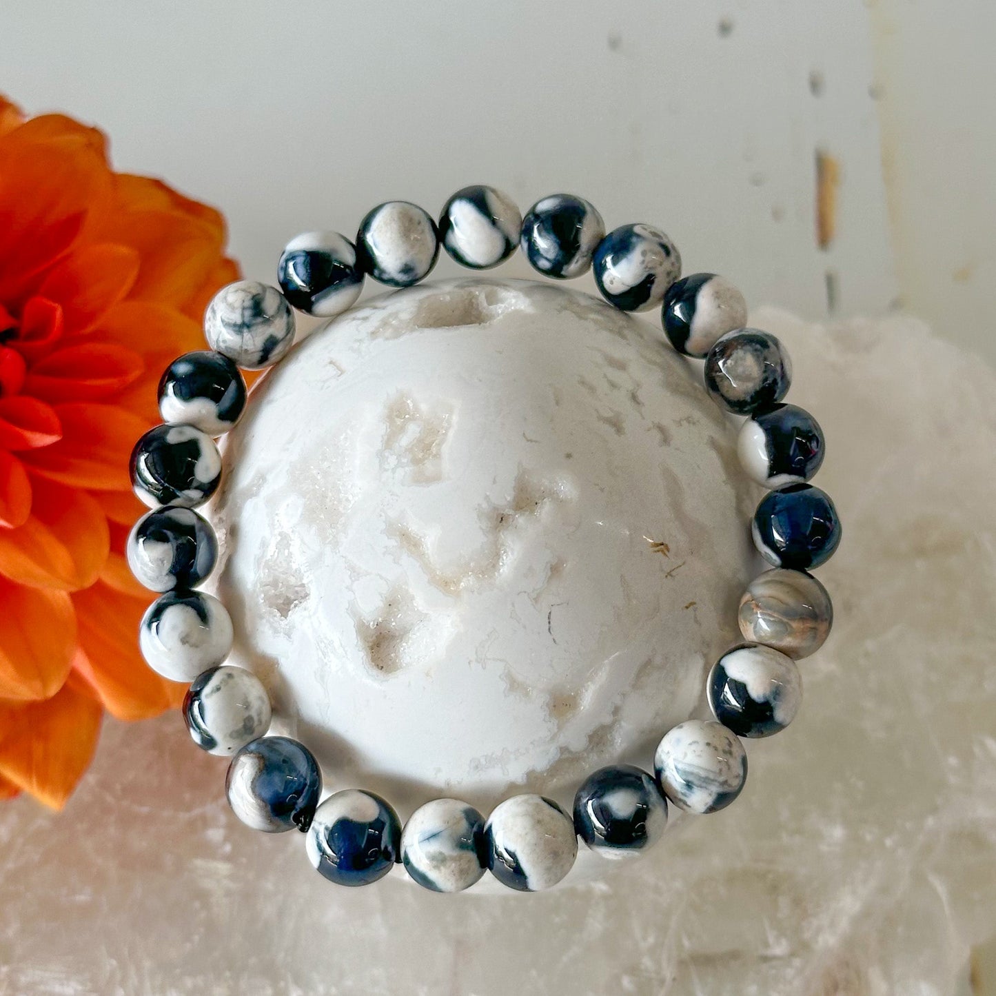 Orca Agate Bracelet-Happily Zen