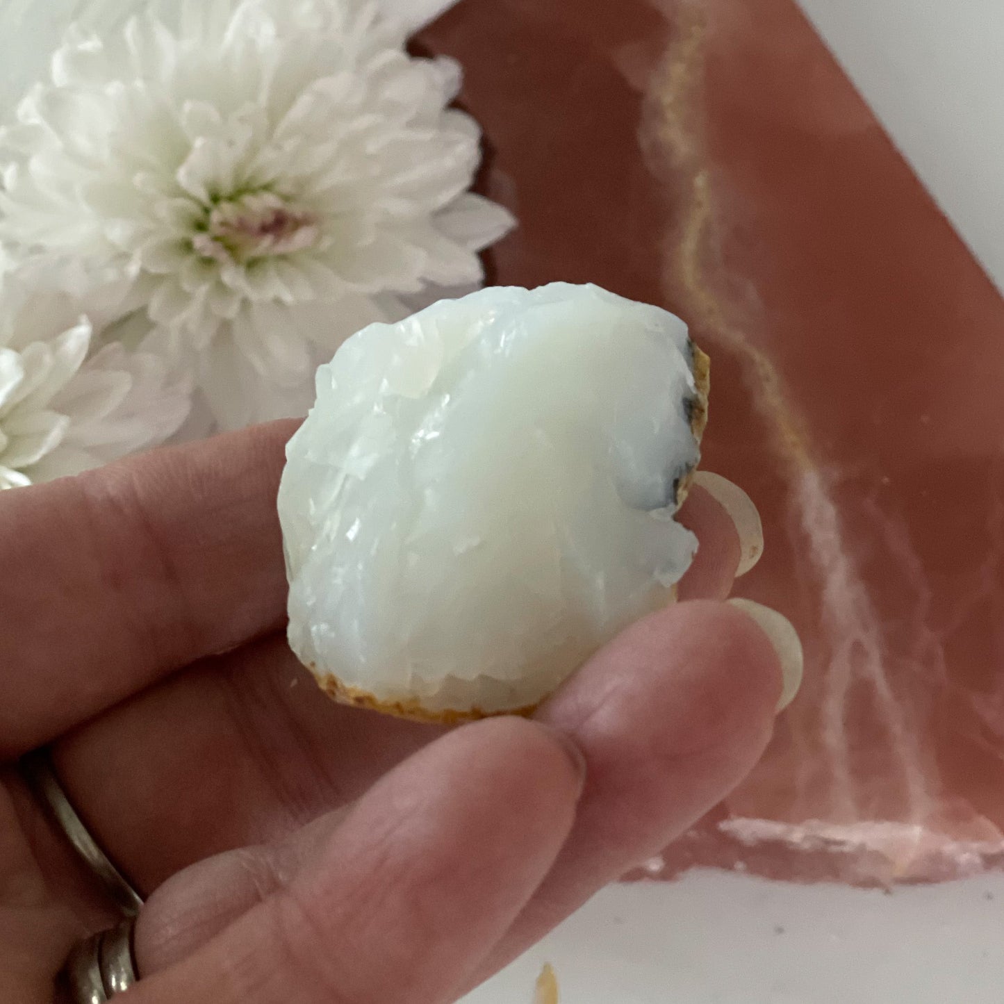 Raw Agate Opal #378-Happily Zen