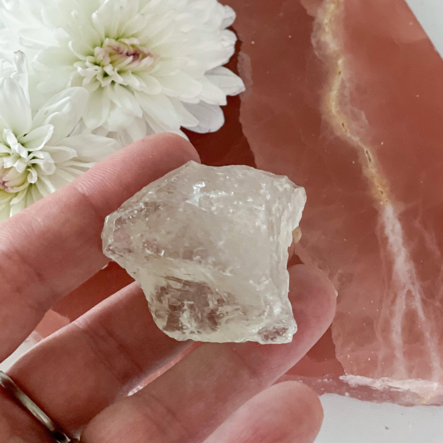 Raw Clear Quartz #367-Happily Zen
