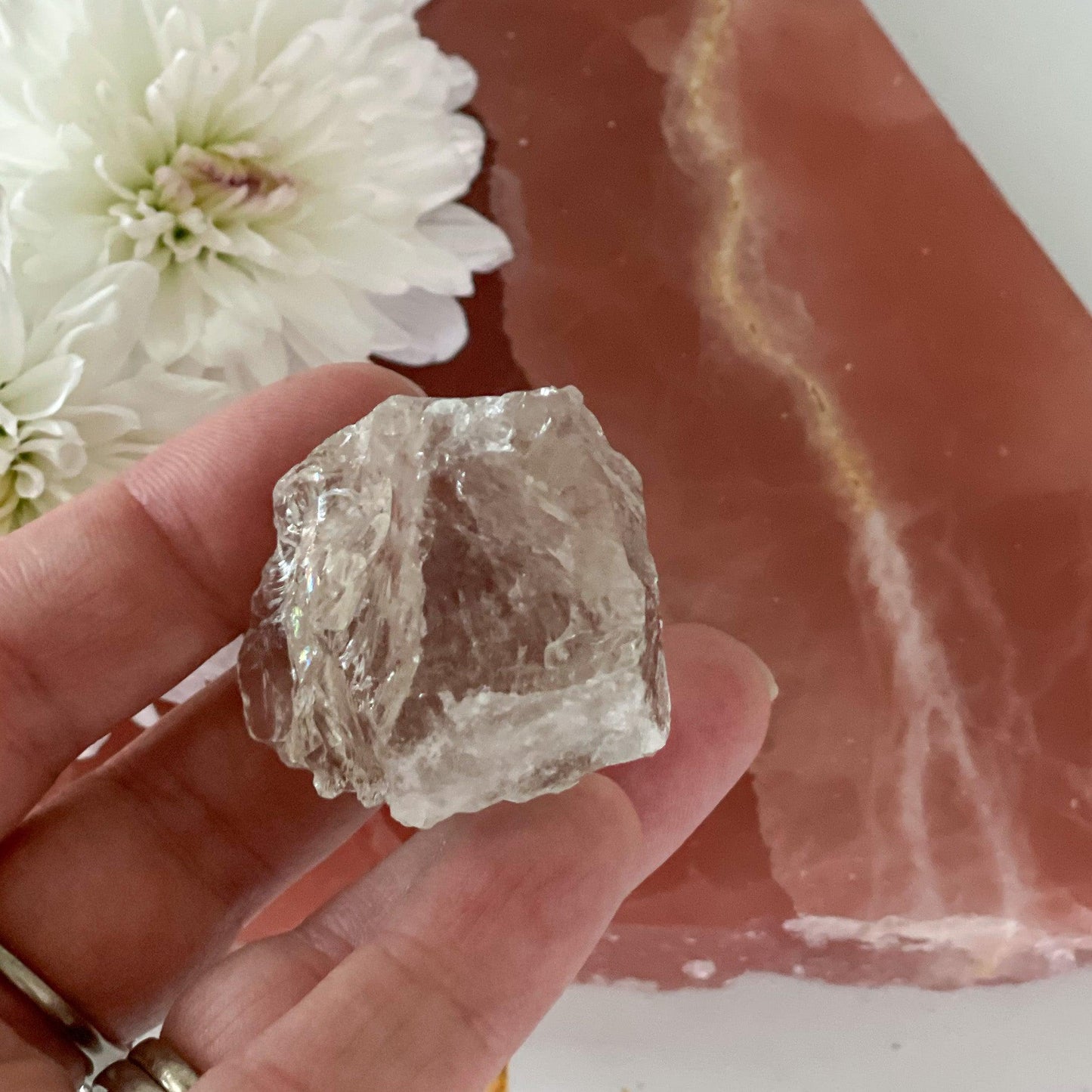 Raw Clear Quartz #368-Happily Zen