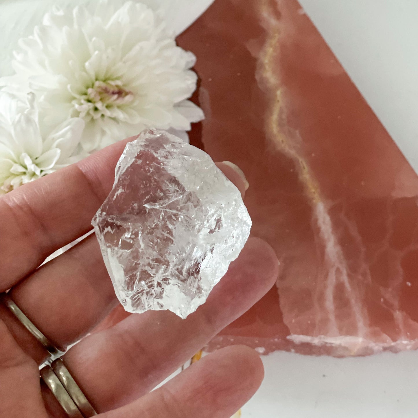 Raw Clear Quartz #369-Happily Zen