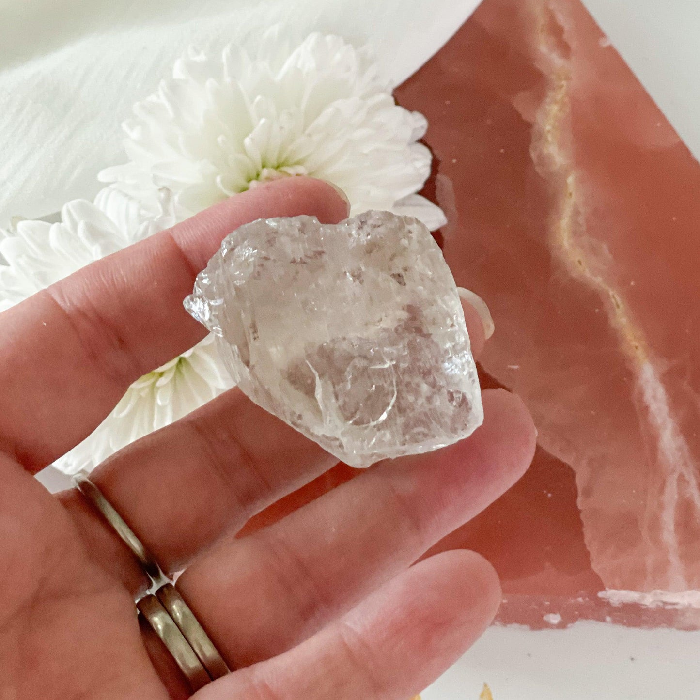 Raw Clear Quartz #371-Happily Zen