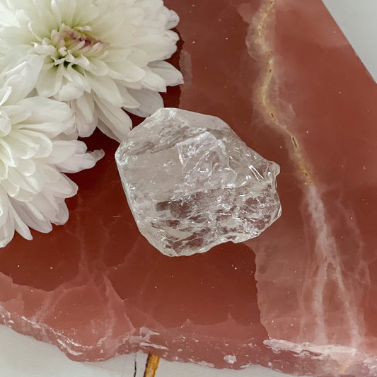 Raw Clear Quartz #371-Happily Zen