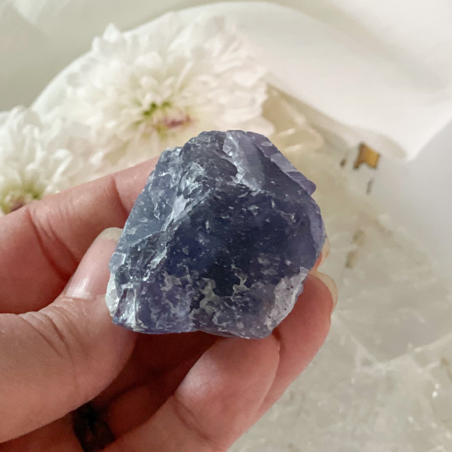 Raw Fluorite #431-Happily Zen