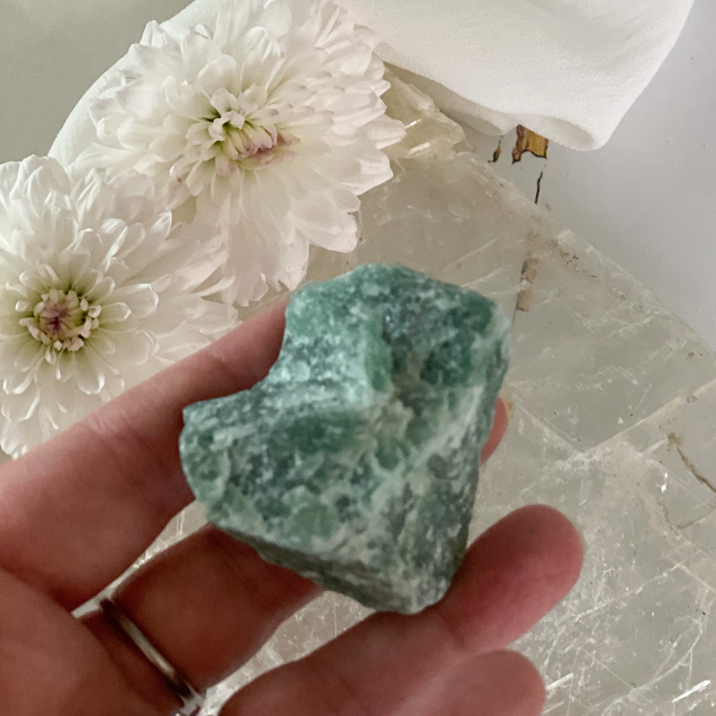 Raw Green Aventurine #392-Happily Zen