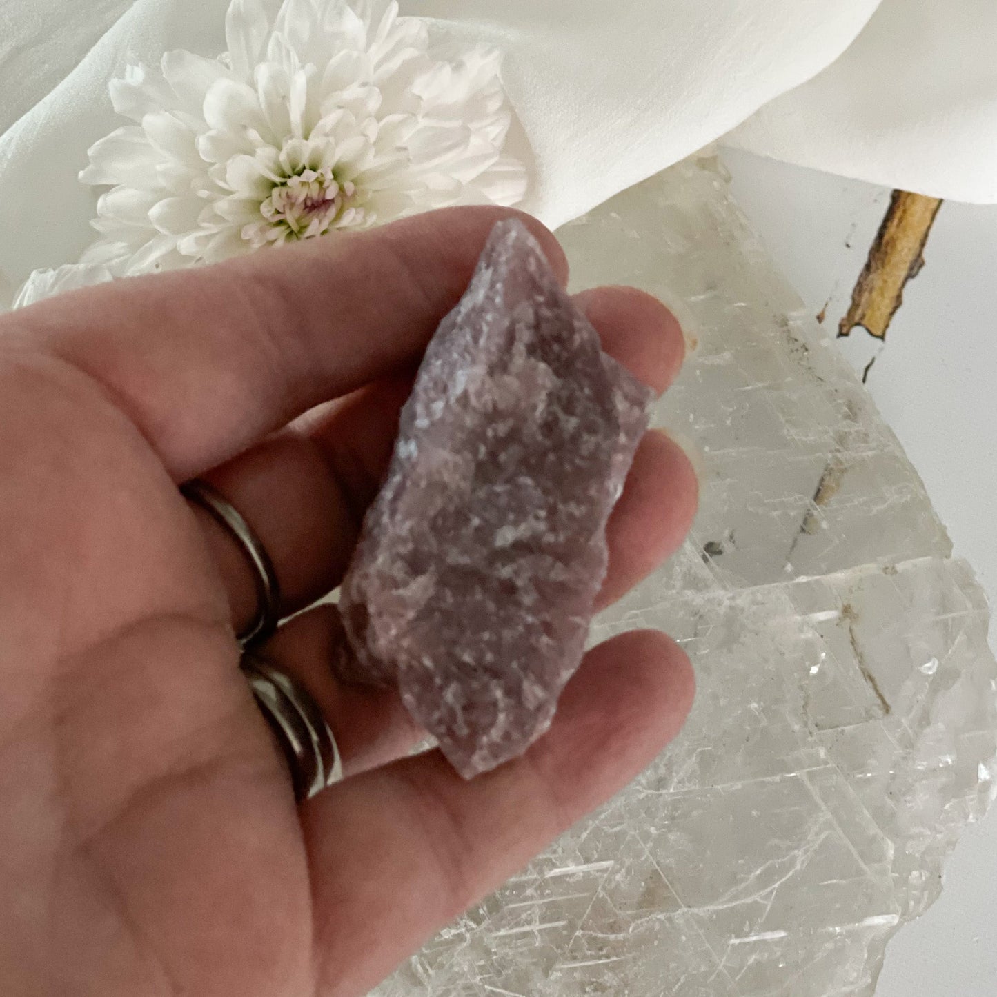 Raw Morganite #413-Happily Zen