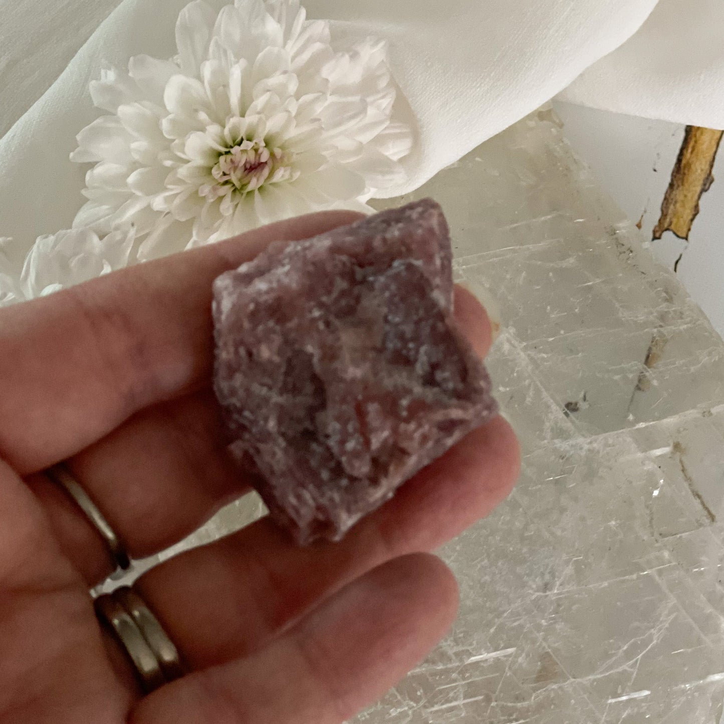 Raw Morganite #414-Happily Zen