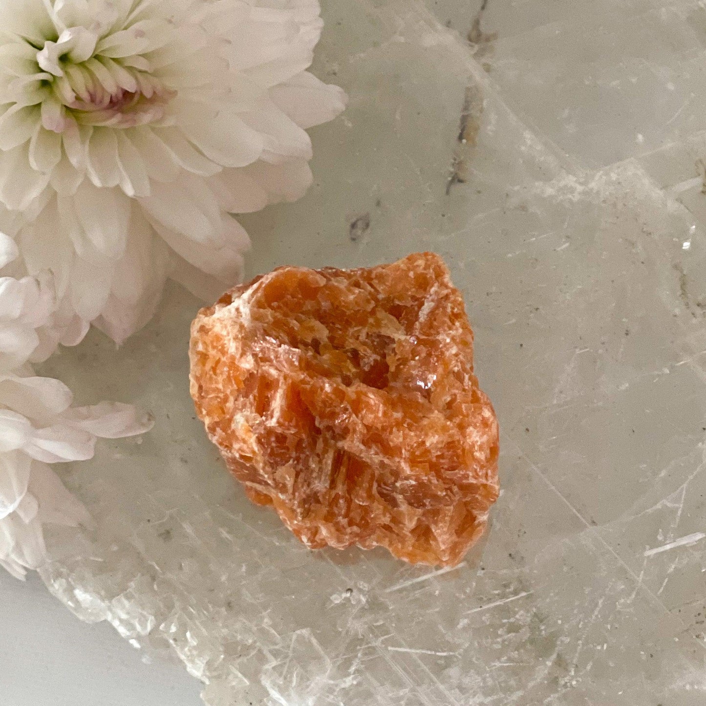 Raw Orchid Calcite #408-Happily Zen